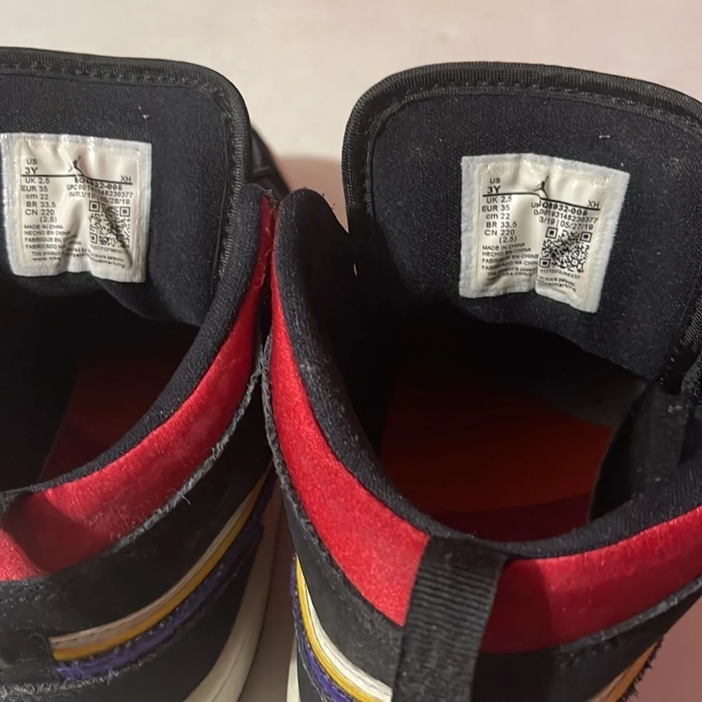 Kids Black and Blue Sneakers